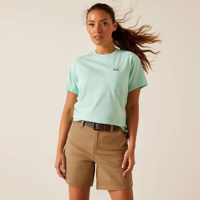 Women TShirts and Tops Ariat Rebar Workman True Grit TShirt Yucca Women TShirts and Tops Ariat Rebar Workman True Grit TShirt Yucca