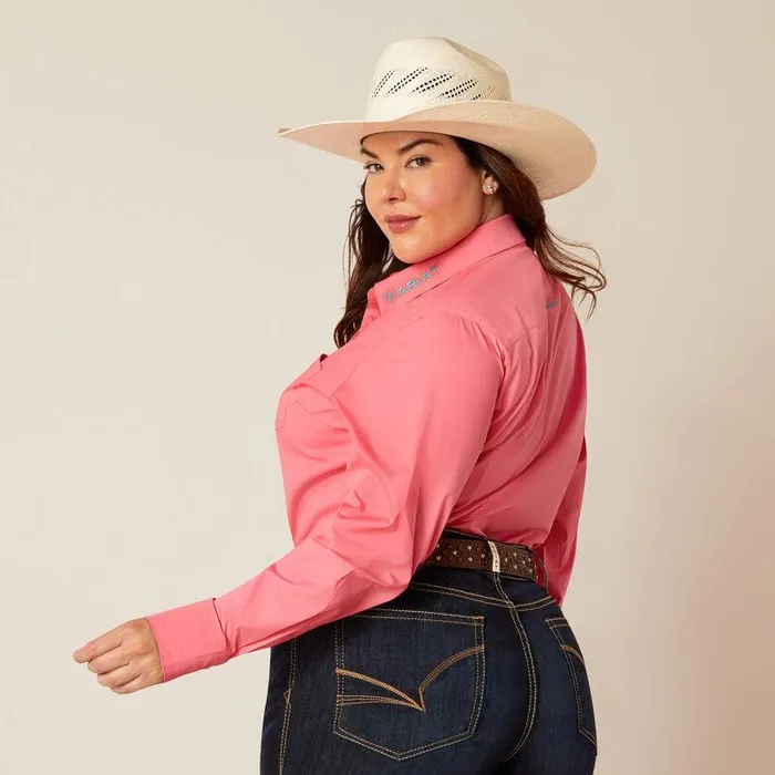 Women TShirts and Tops Ariat Team Kirby Stretch Shirt Camellia Rose Women TShirts and Tops Ariat Team Kirby Stretch Shirt Camellia Rose