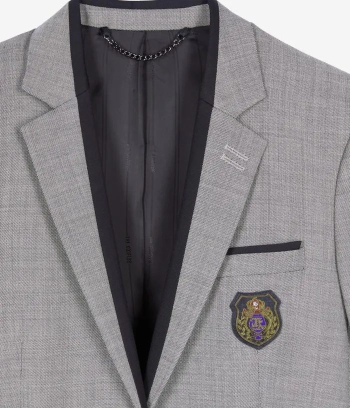 Women Taupe Wool Suit Jacket THE KOOPLES Blazers and Suits
