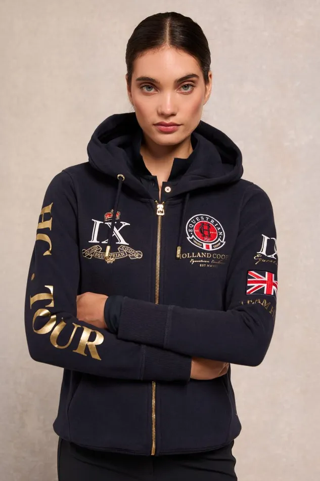 Women Team Hoodie Navy Holland Cooper Hoodies