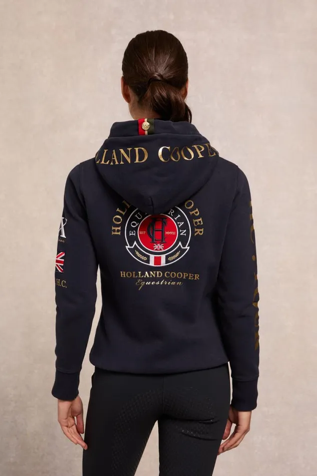 Women Team Hoodie Navy Holland Cooper Hoodies