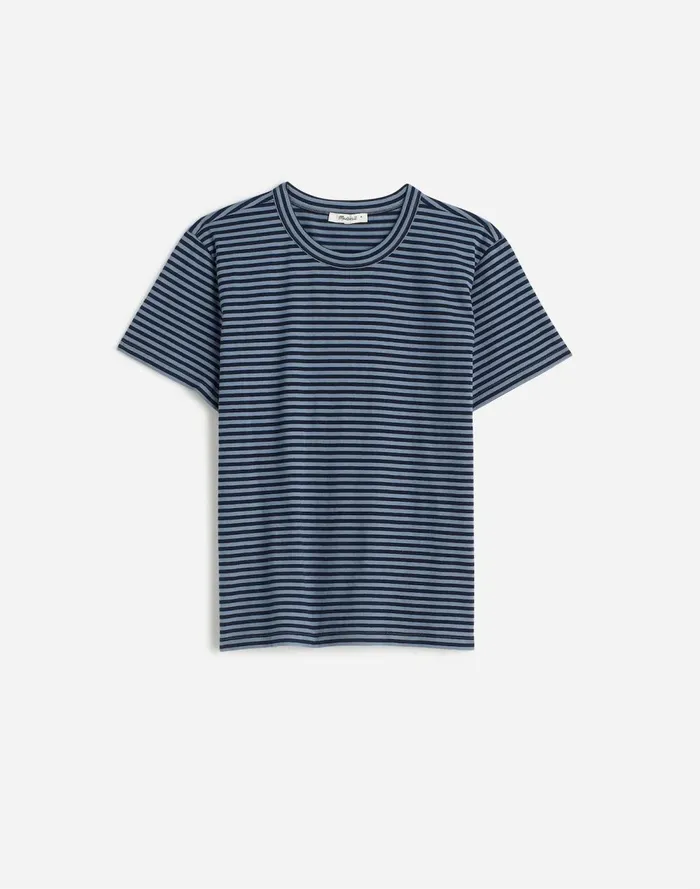 Women Tees Madewell Cotton Perfect Crewneck Tee Teapot Blue