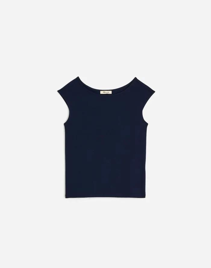 Women Tees Madewell Scoopneck CapSleeve Tee Deep Indigo
