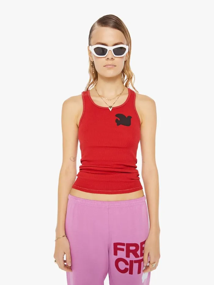 Women Tees Tanks Mother Denim RTU1999 SUPERVINTAGE Tank Red