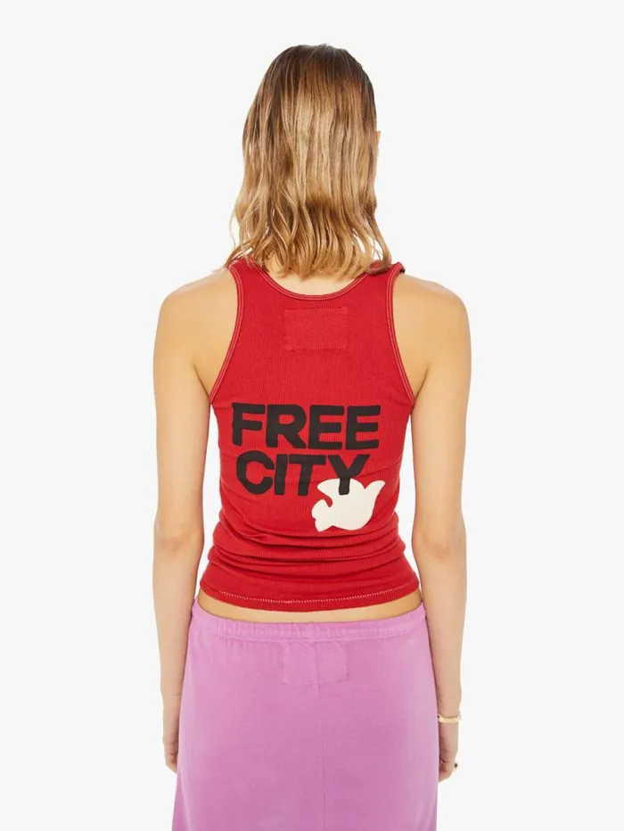 Women Tees Tanks Mother Denim RTU1999 SUPERVINTAGE Tank Red