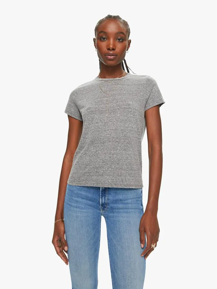 Women Tees Tanks Mother Denim The Lil Goodie Goodie Open Grey