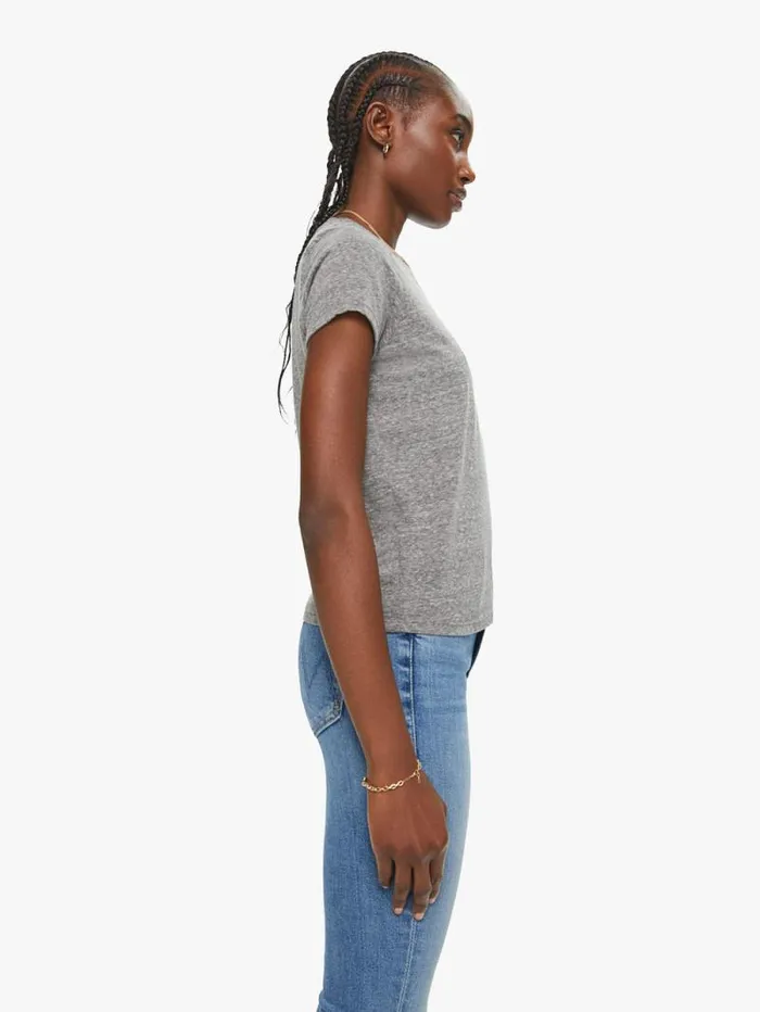 Women Tees Tanks Mother Denim The Lil Goodie Goodie Open Grey