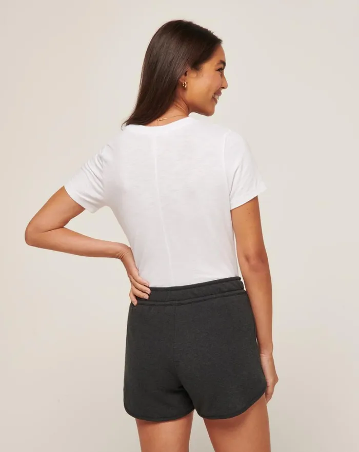 Women Tees TravisMathew CLOUD JERSEY TEE White Women Tees TravisMathew CLOUD JERSEY TEE White
