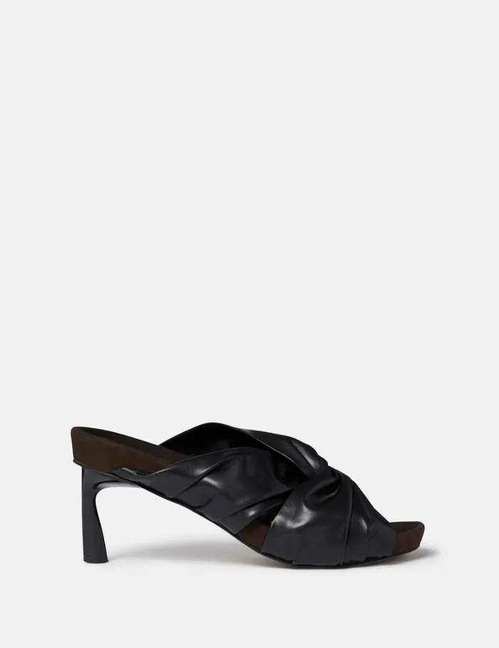 Women Terra Twisted AlterMat Mules Midnight Black Stella McCartney Heels