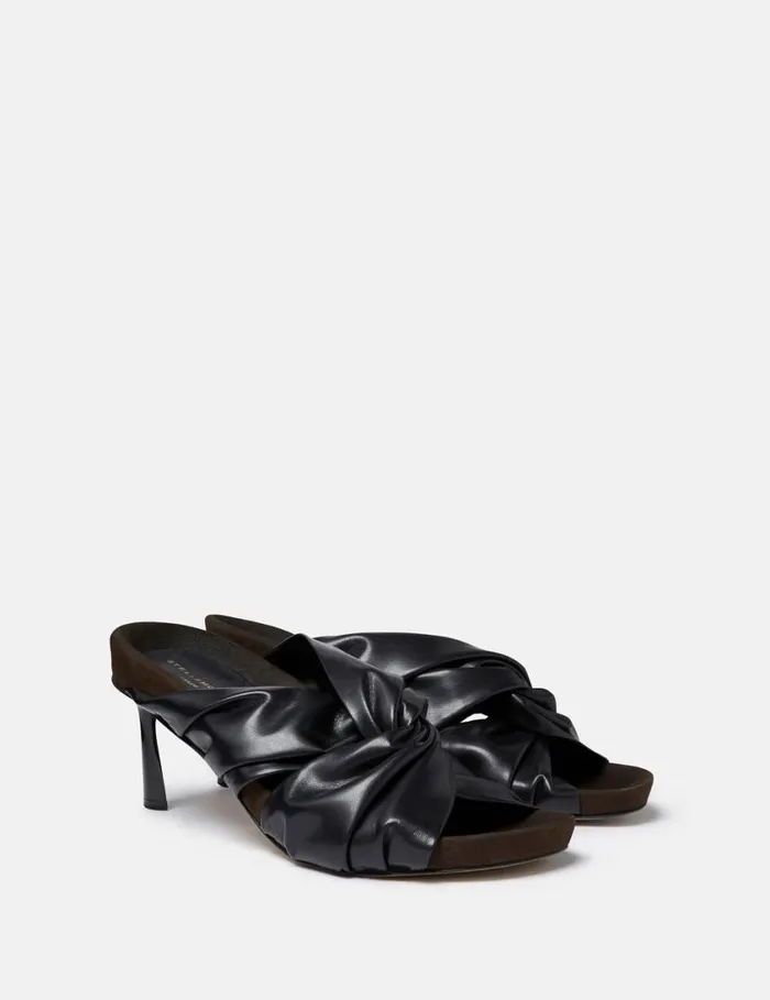 Women Terra Twisted AlterMat Mules Midnight Black Stella McCartney Heels