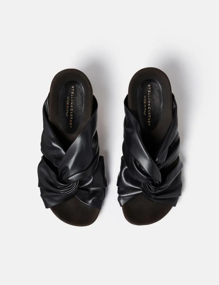 Women Terra Twisted AlterMat Mules Midnight Black Stella McCartney Heels