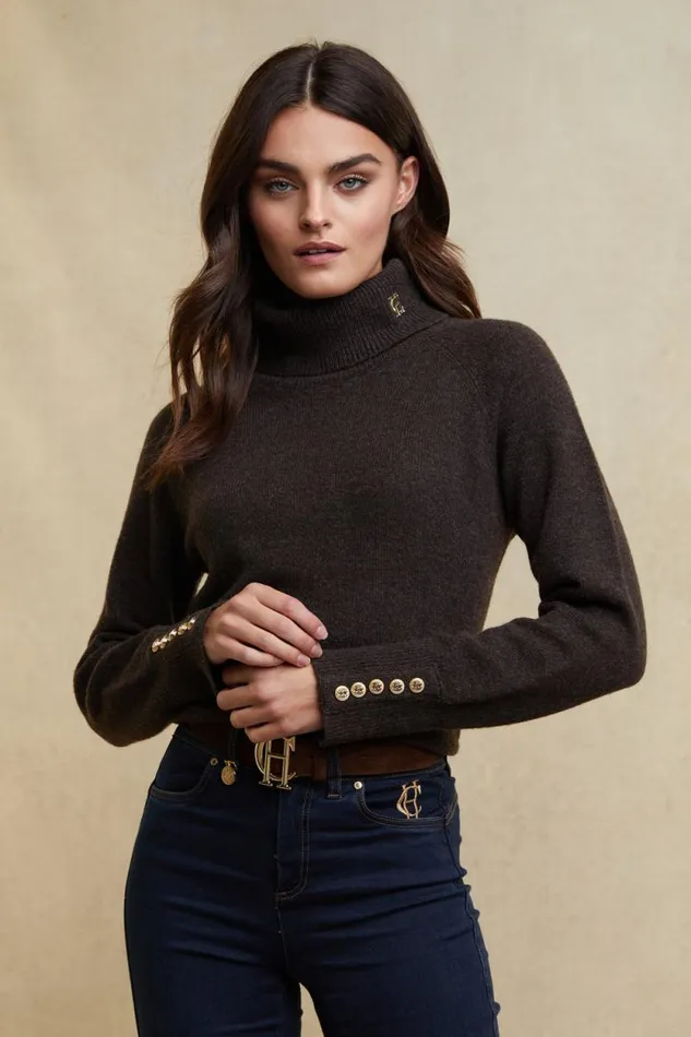 Women Tori Knit Chocolate Holland Cooper Knitwear