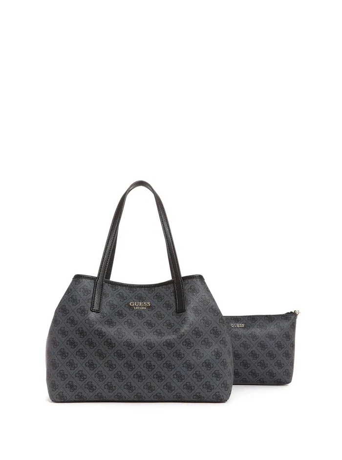 Women Tote Bags GUESS Coal Logo Vikky Tote Bag