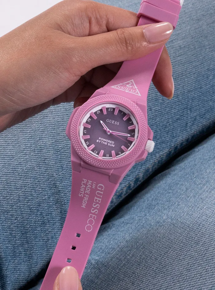 Women Watches GUESS Eco Pink Outspoken Nylon Watch Women Watches GUESS Eco Pink Outspoken Nylon Watch