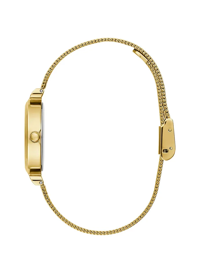 Women Watches GUESS Gold Array Crystal Mesh Watch