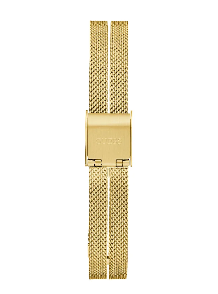 Women Watches GUESS Gold Array Crystal Mesh Watch