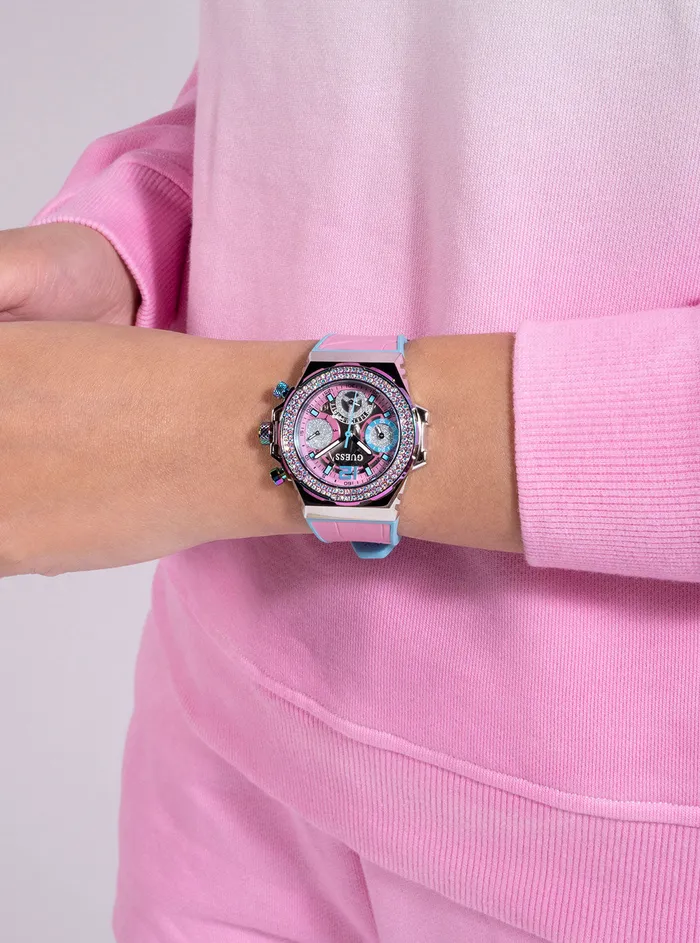 Women Watches GUESS Pink Turquoise Fusion Silicone Watch Women Watches GUESS Pink Turquoise Fusion Silicone Watch