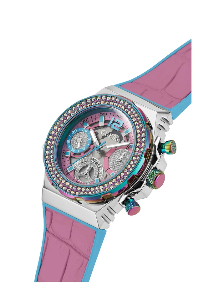 Women Watches GUESS Pink Turquoise Fusion Silicone Watch Women Watches GUESS Pink Turquoise Fusion Silicone Watch