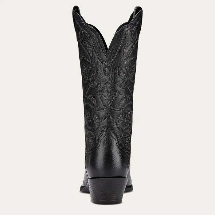 Women Western Boots Ariat Heritage R Toe Western Boot Black Deertan Women Western Boots Ariat Heritage R Toe Western Boot Black Deertan