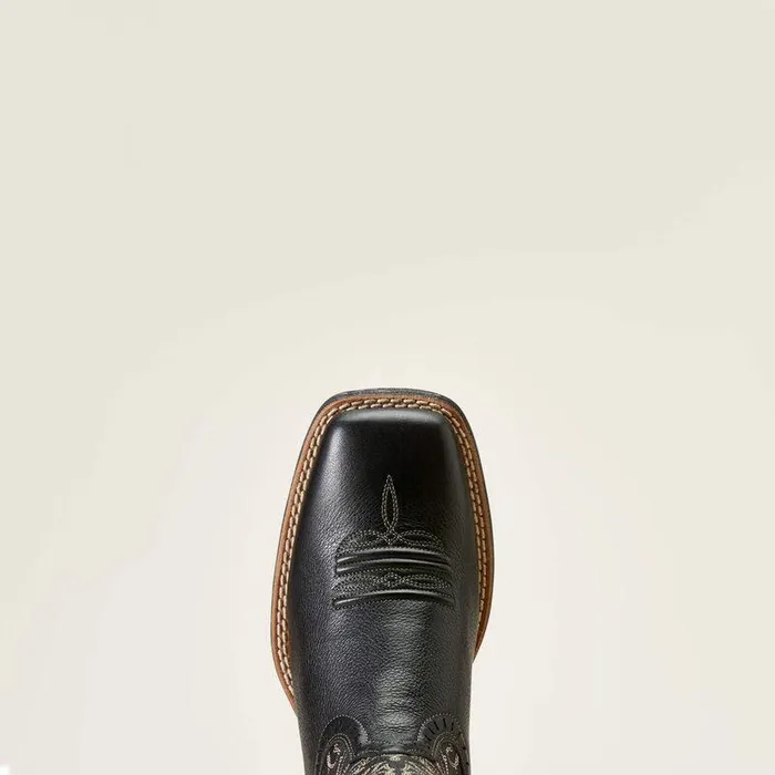 Women Western Boots Ariat Round Up Remuda Western Boot Black Deertan