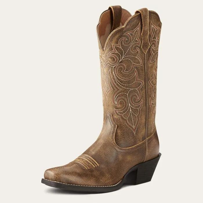 Women Western Boots Ariat Round Up Square Toe Western Boot Vintage Bomber
