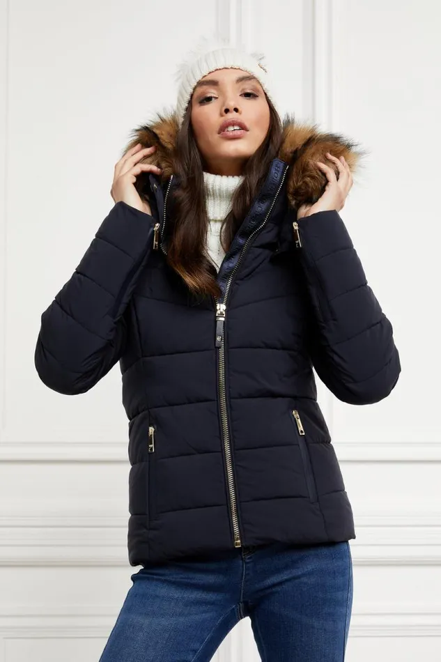 Women Whistler Puffer Jacket Ink Navy Holland Cooper Jackets