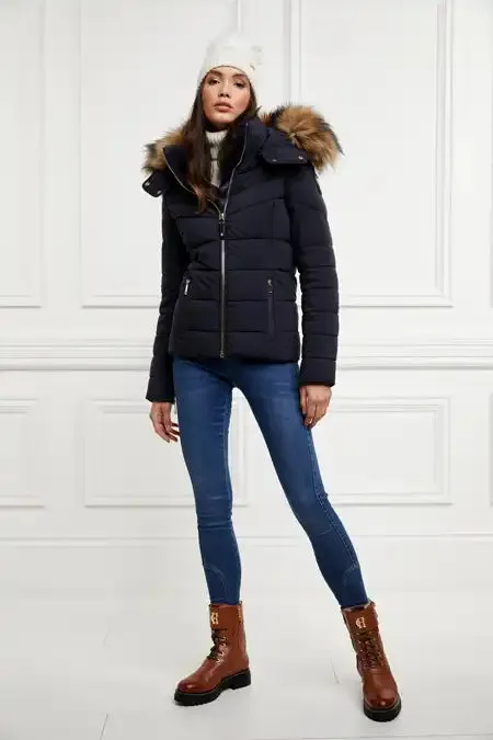 Women Whistler Puffer Jacket Ink Navy Holland Cooper Jackets