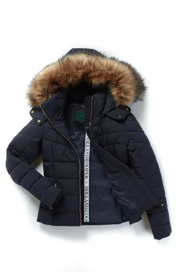 Women Whistler Puffer Jacket Ink Navy Holland Cooper Jackets