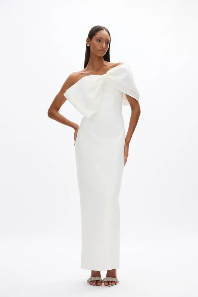 Women White Dresses Rachel Gilbert Kace Gown In Ivory