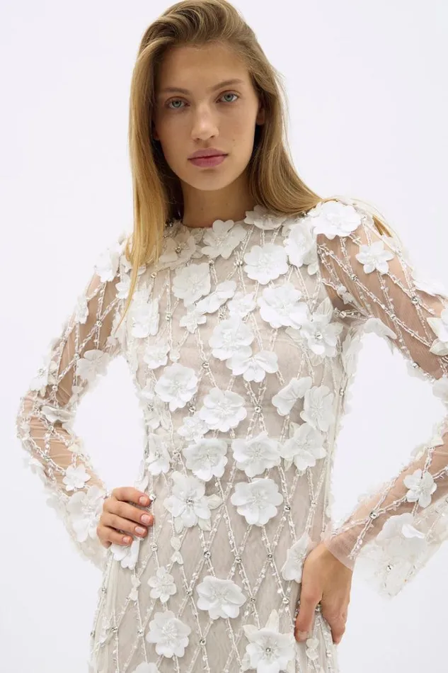 Women White Dresses Rachel Gilbert LANDON GOWN Women White Dresses Rachel Gilbert LANDON GOWN