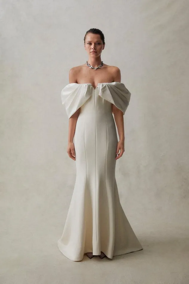 Women White Dresses Rachel Gilbert Rachel Gilbert Bridal VIOLA GOWN 8211 IVORY