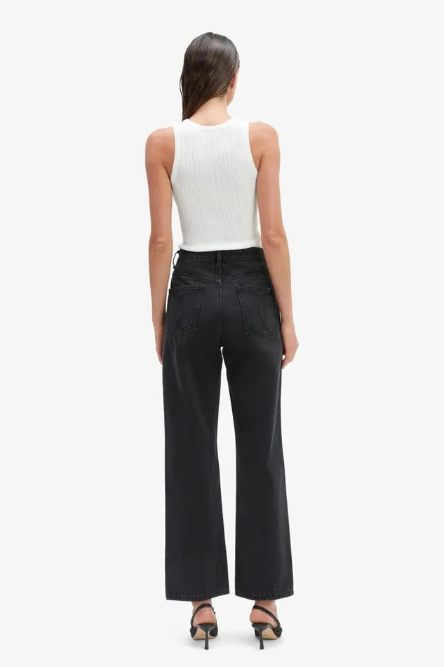 Women Wide Jean Bardot Cindy Wide Full Leg Jeans In Washed Black Washed Black Women Wide Jean Bardot Cindy Wide Full Leg Jeans In Washed Black Washed Black