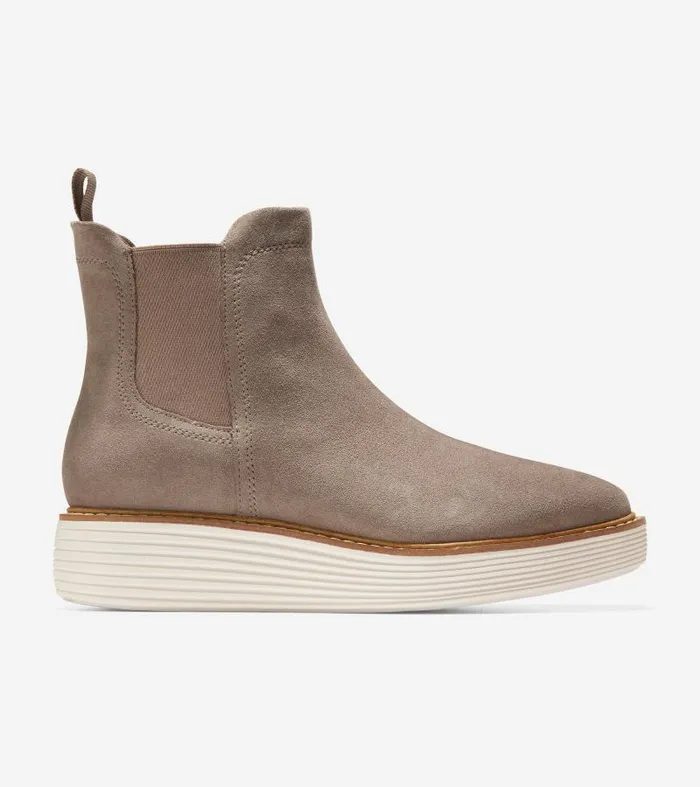 Women Women039s riginalGrand Platform Chelsea Boot Beige Cole Haan Boots and Booties