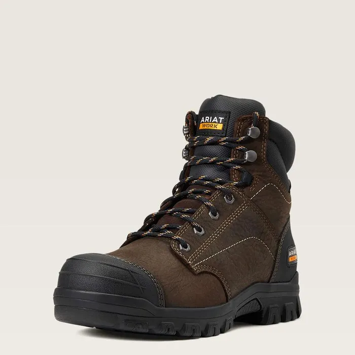 Women Work Boots and Shoes Ariat Treadfast 6quot Waterproof Steel Toe Work Boot Dark Brown