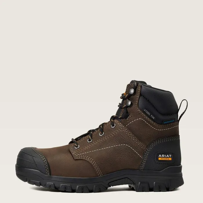 Women Work Boots and Shoes Ariat Treadfast 6quot Waterproof Steel Toe Work Boot Dark Brown Women Work Boots and Shoes Ariat Treadfast 6quot Waterproof Steel Toe Work Boot Dark Brown