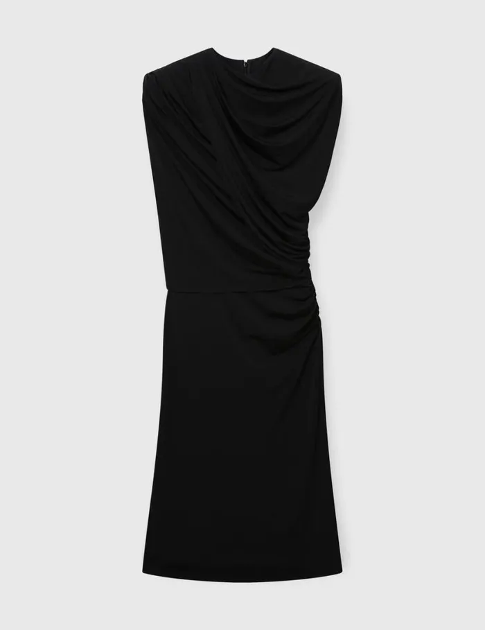 Women WrapOver Midi Dress Black Stella McCartney Dresses