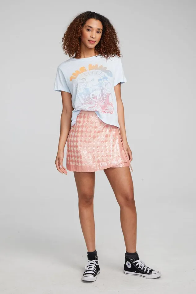 Womens Bottoms Chaser Brand Gramercy Wrap Skirt Embellished Check