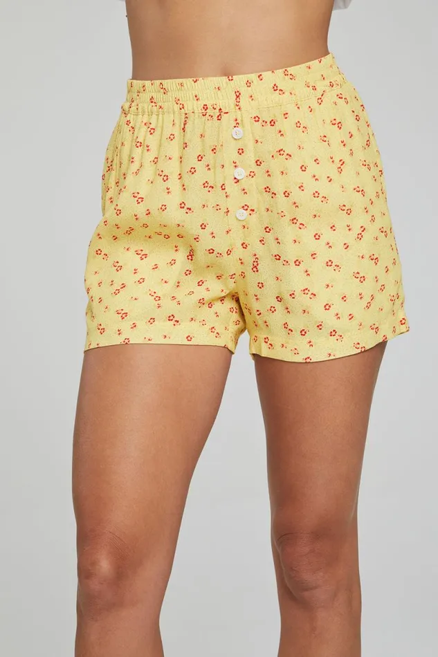 Womens Bottoms Chaser Brand Ollie Boxer Shorts 8211 Anise Flower Print