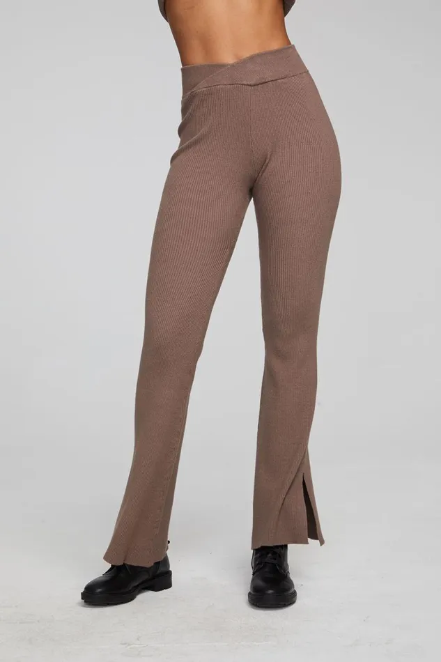 Womens Bottoms Chaser Brand Party Deep Taupe Flare Bottoms