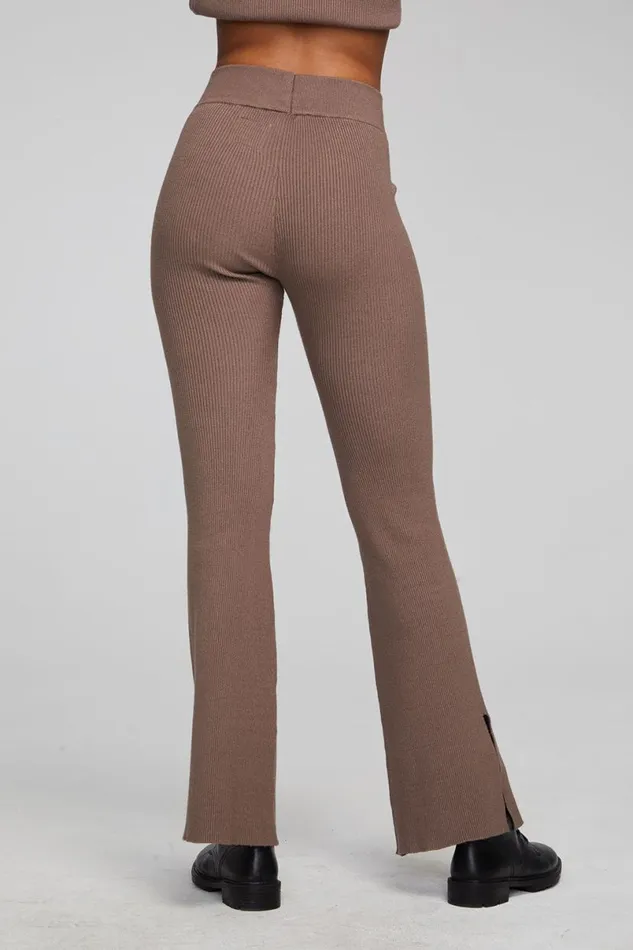 Womens Bottoms Chaser Brand Party Deep Taupe Flare Bottoms