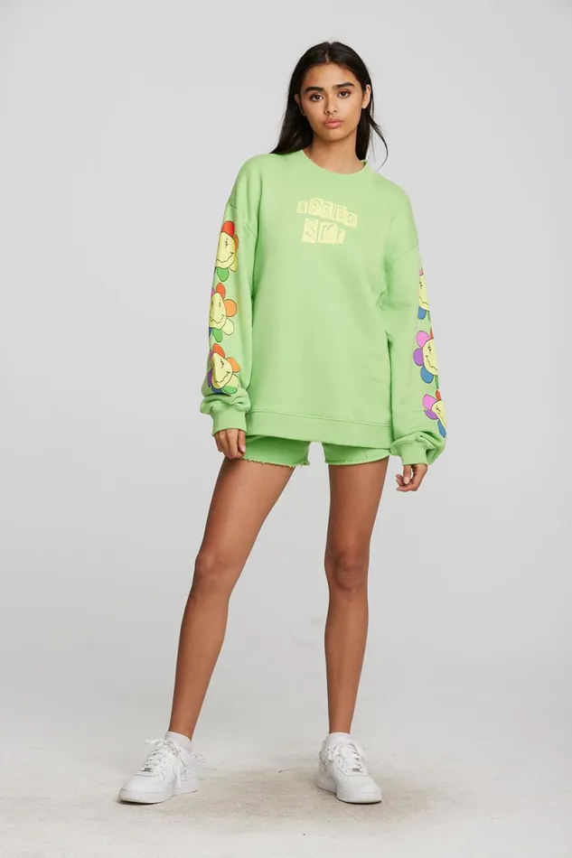 Womens Bottoms Chaser Brand Smiley Daisy Shorts