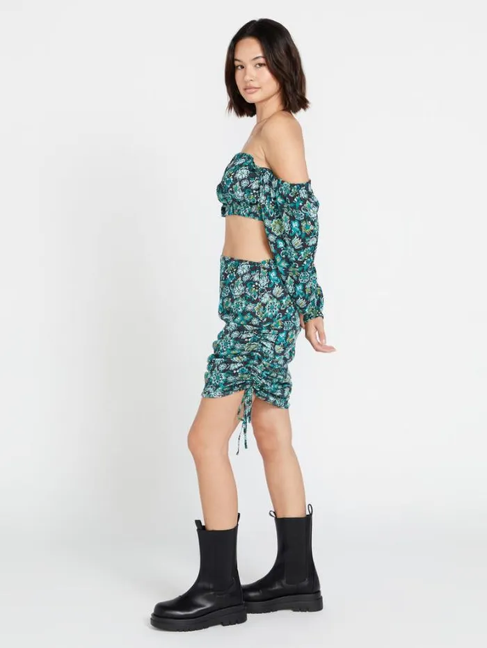 Womens Bottoms Volcom Beau Beau Skirt 8211 Vintage Black
