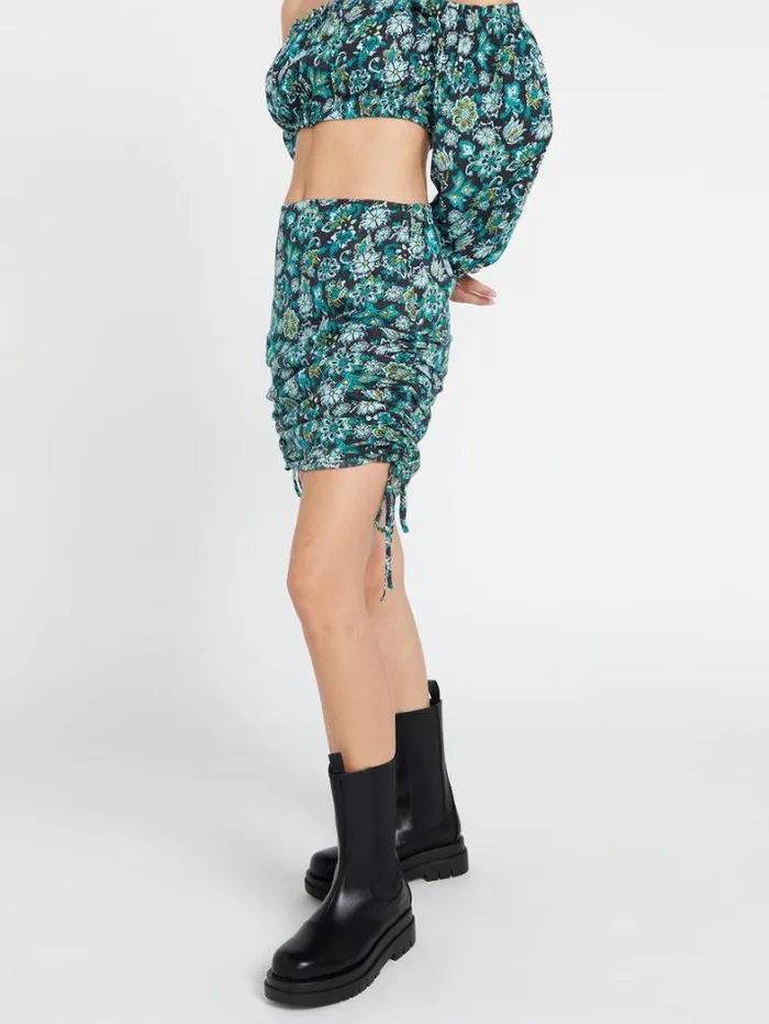 Womens Bottoms Volcom Beau Beau Skirt 8211 Vintage Black