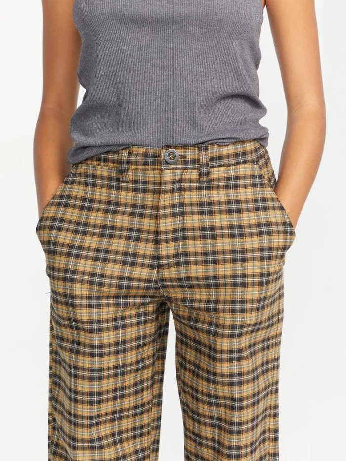 Womens Bottoms Volcom Thisthatthem Skate Pants 8211 Dijon