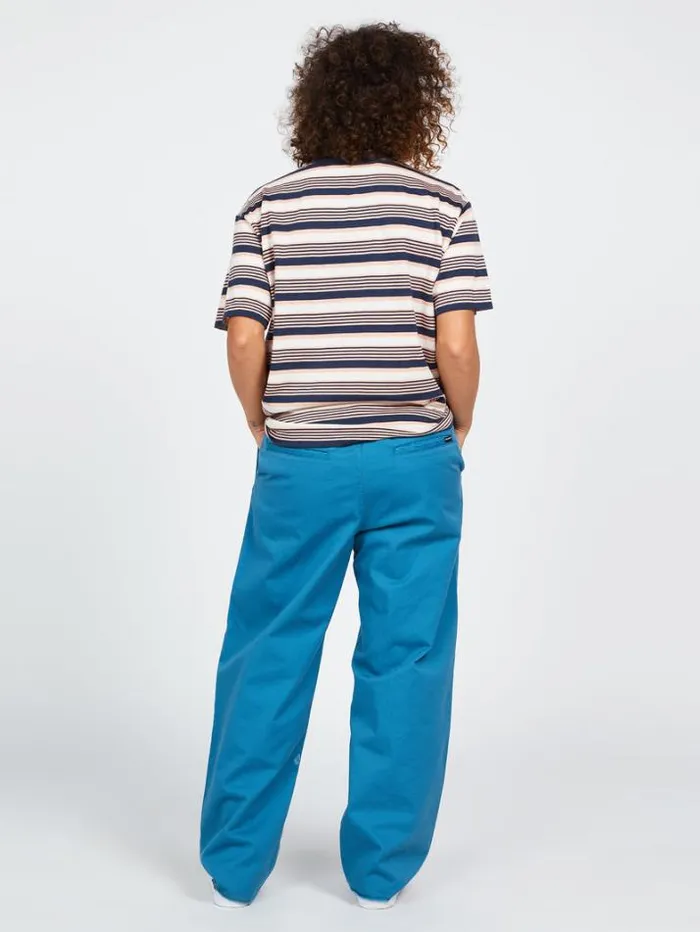Womens Bottoms Volcom Thisthatthem Skate Pants 8211 Harbor Blue