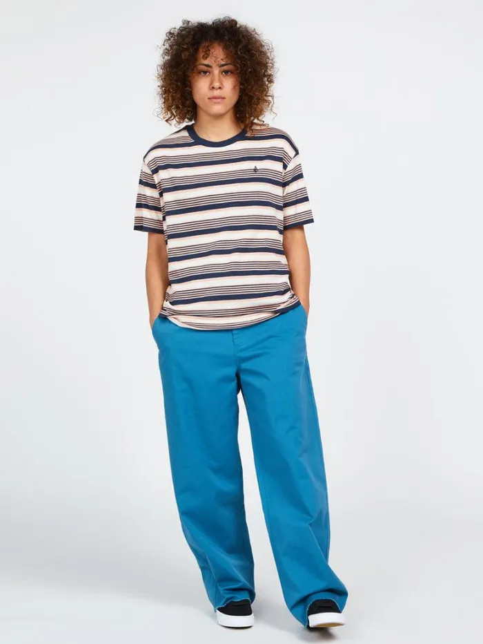 Womens Bottoms Volcom Thisthatthem Skate Pants 8211 Harbor Blue
