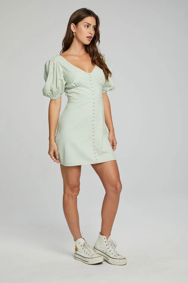 Womens Dresses Chaser Brand Calamigos Mini Dress 8211 Sage