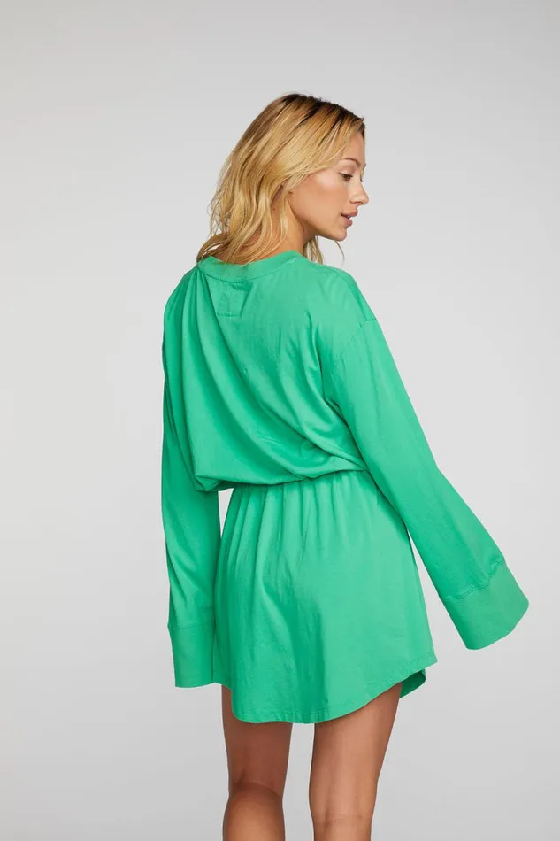 Womens Dresses Chaser Brand Cotton Jersey Mini Dress With Wide Sleeves