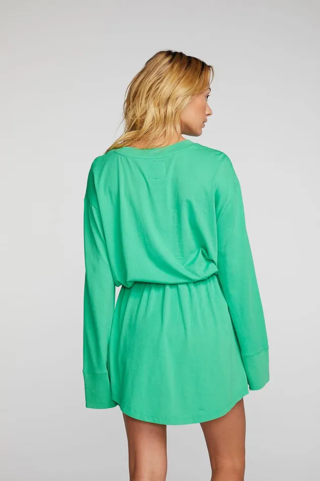Womens Dresses Chaser Brand Cotton Jersey Mini Dress With Wide Sleeves