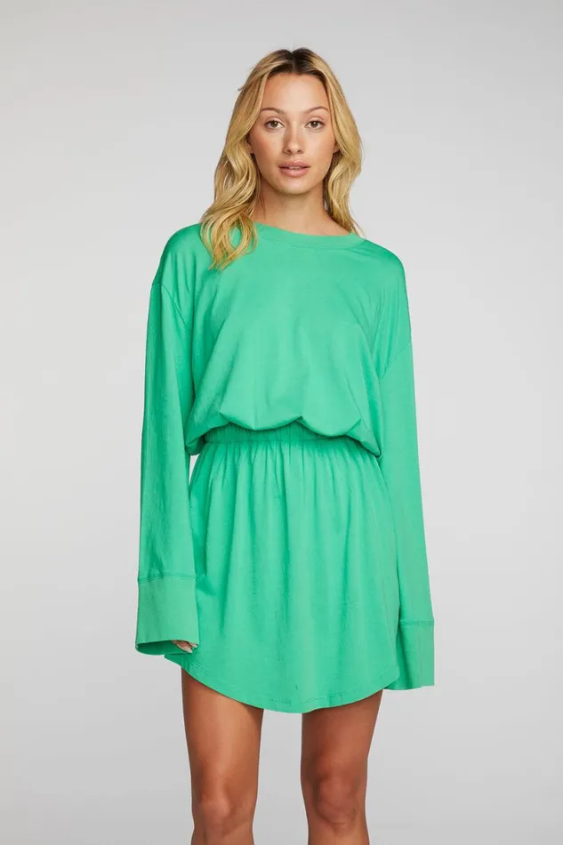 Womens Dresses Chaser Brand Cotton Jersey Mini Dress With Wide Sleeves